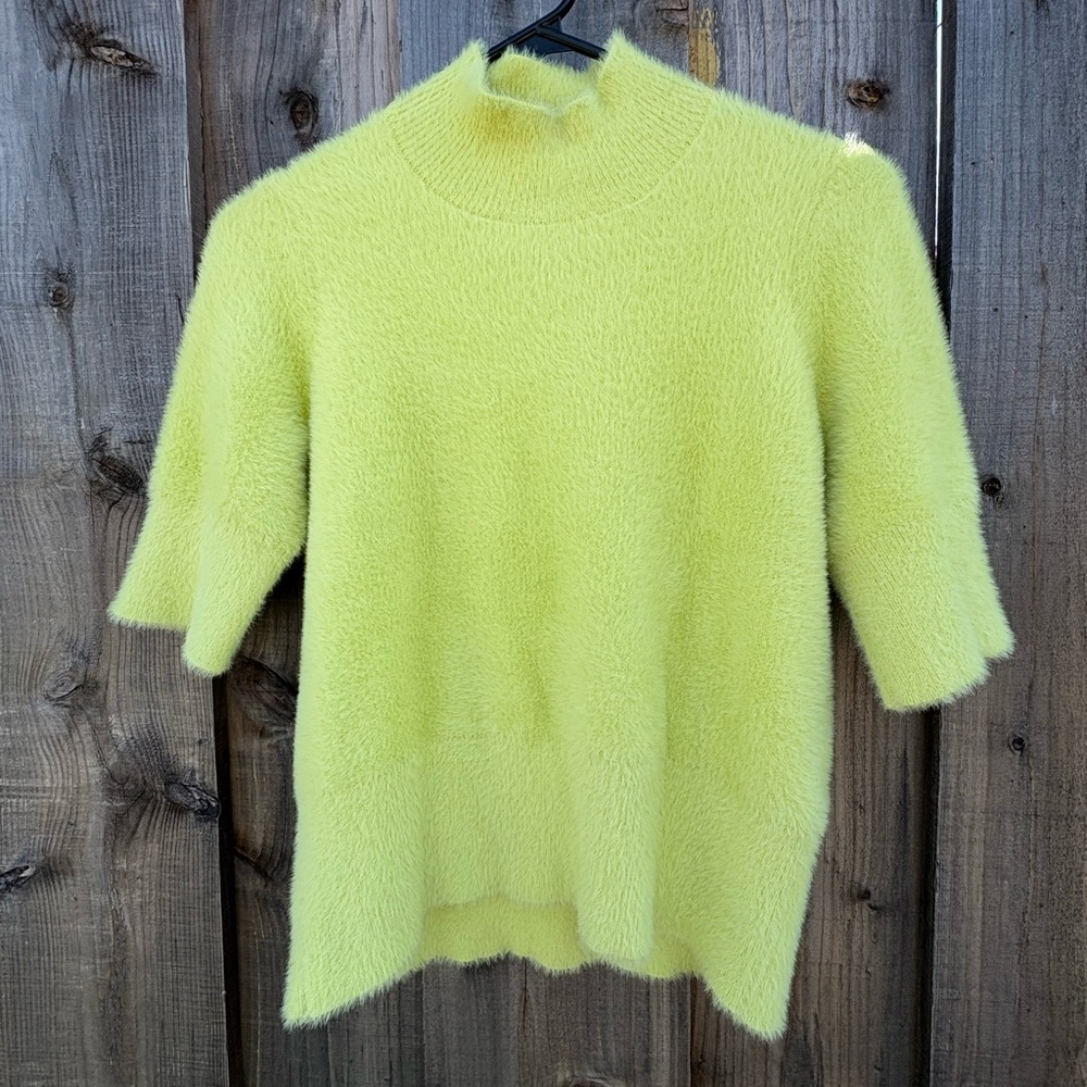Bailey 44 Fuzzy Lime Green Top